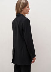 Пиджак черный удлиненный Энке